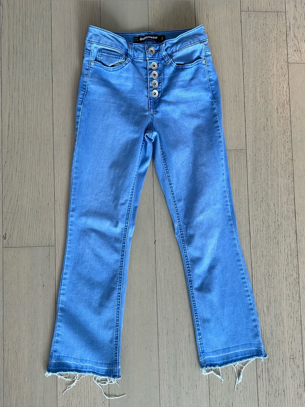 cute blue jeans
brand dollhouse
size 3